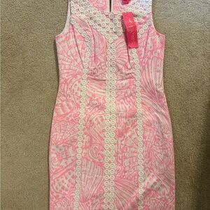 Lilly Pulitzer Pink and Cream Patterned Mini Dress